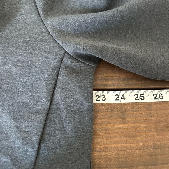 Addison Bay Charcoal Polished Double Knit Zip Everyday Pullover Top Small NWT - Picture 6 of 7